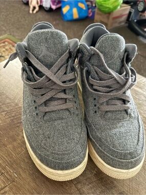 Jordan Gray and Black Sneaker Interior Label Detail